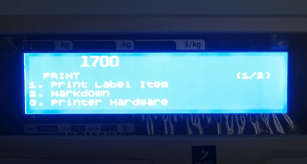 Chọn Print Hardware để cài đặt độ đậm nhạt của mực in