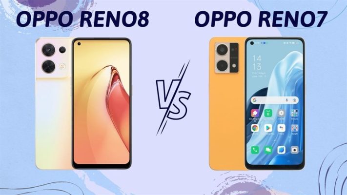 So sánh OPPO Reno8 và OPPO Reno7.