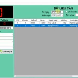 Phần mêm quản lý cân xe tải